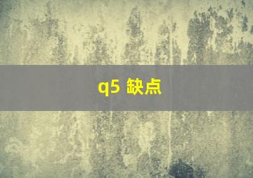 q5 缺点